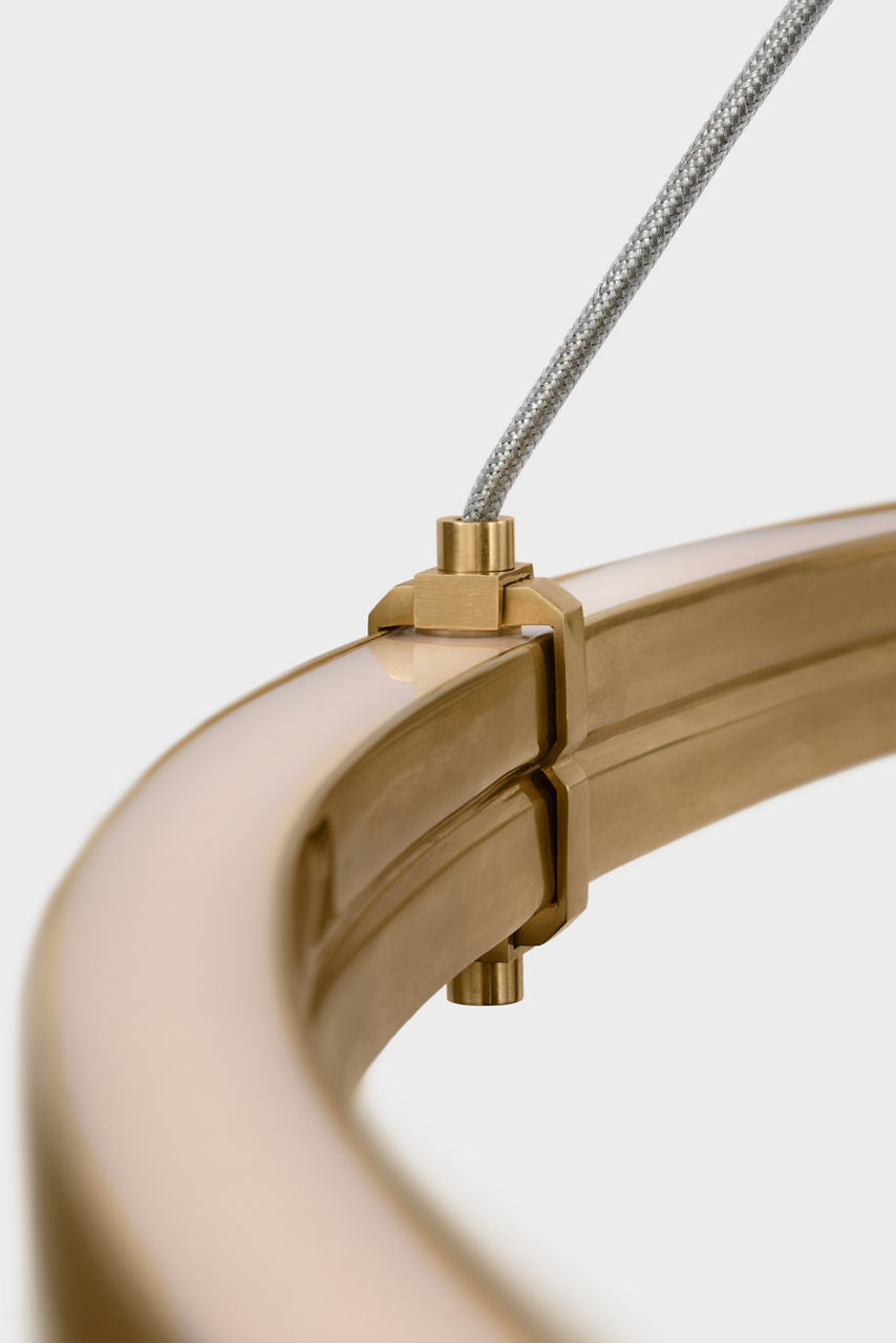 Paxton 60" Ring Chandelier | Natural Brass