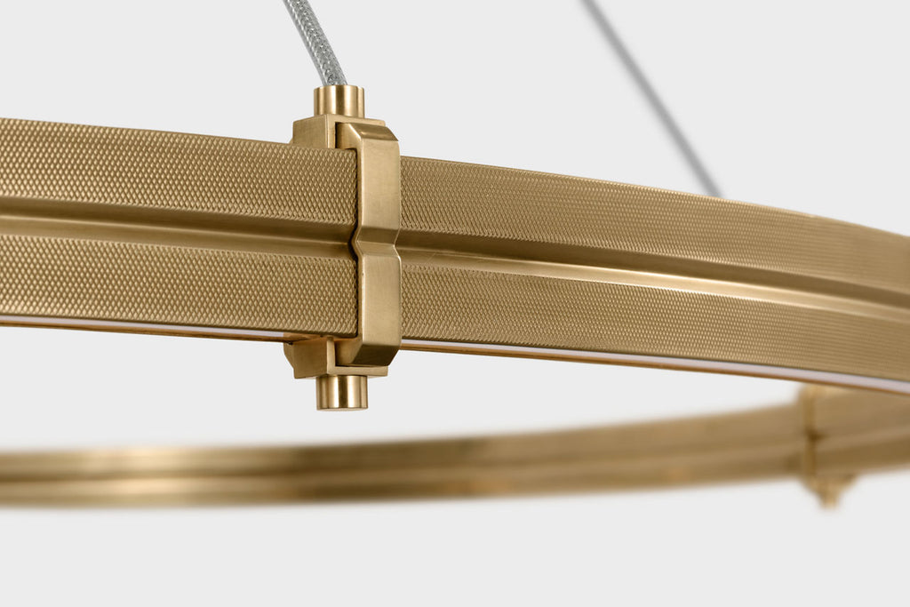 Paxton 60" Ring Chandelier | Natural Brass