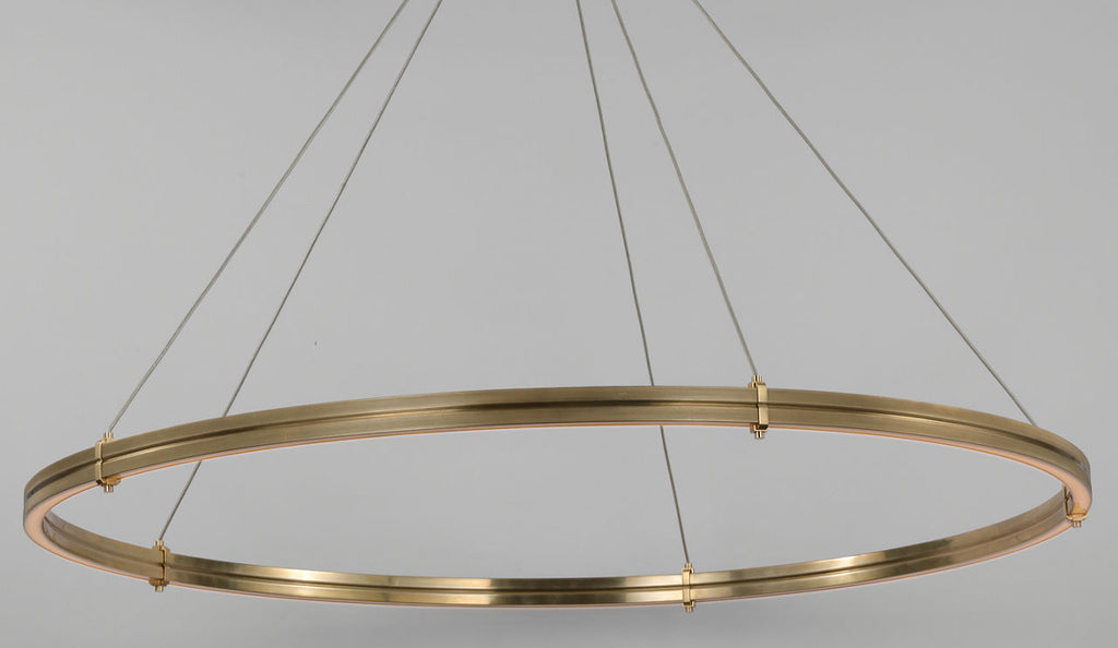 Paxton 60" Ring Chandelier | Natural Brass
