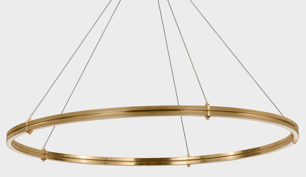 Paxton 60" Ring Chandelier | Natural Brass