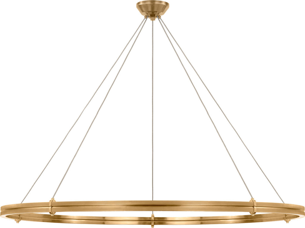 Paxton 60" Ring Chandelier | Natural Brass