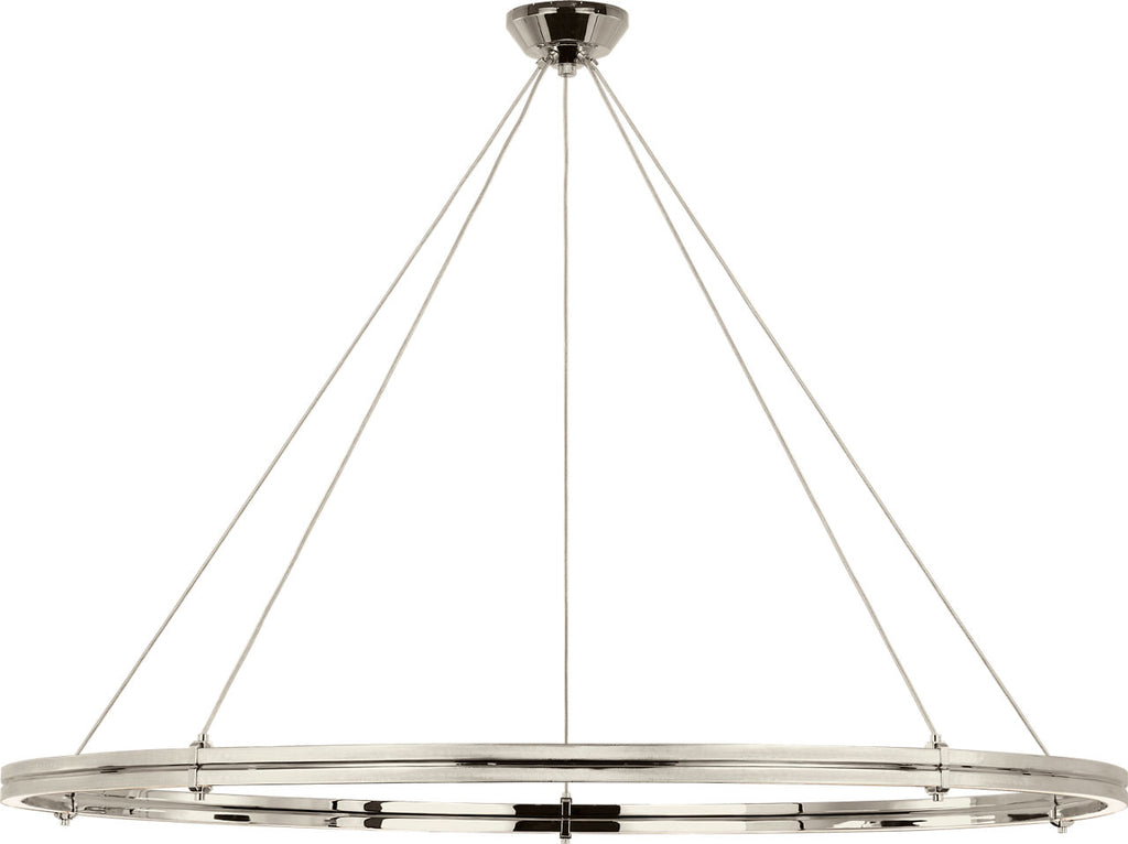 Paxton 60" Ring Chandelier | Polished Nickel