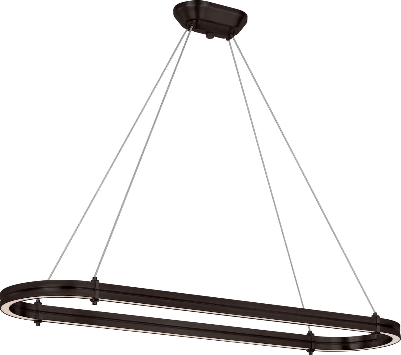 Paxton 54" Oval Linear Chandelier | Bronze