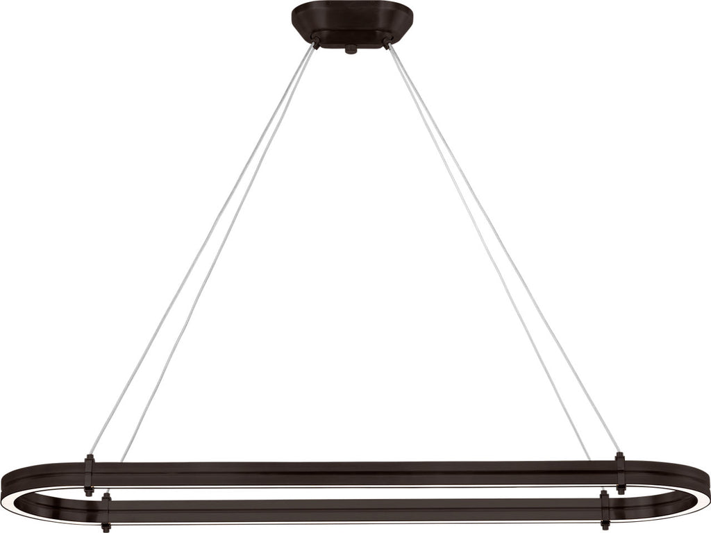 Paxton 54" Oval Linear Chandelier | Bronze