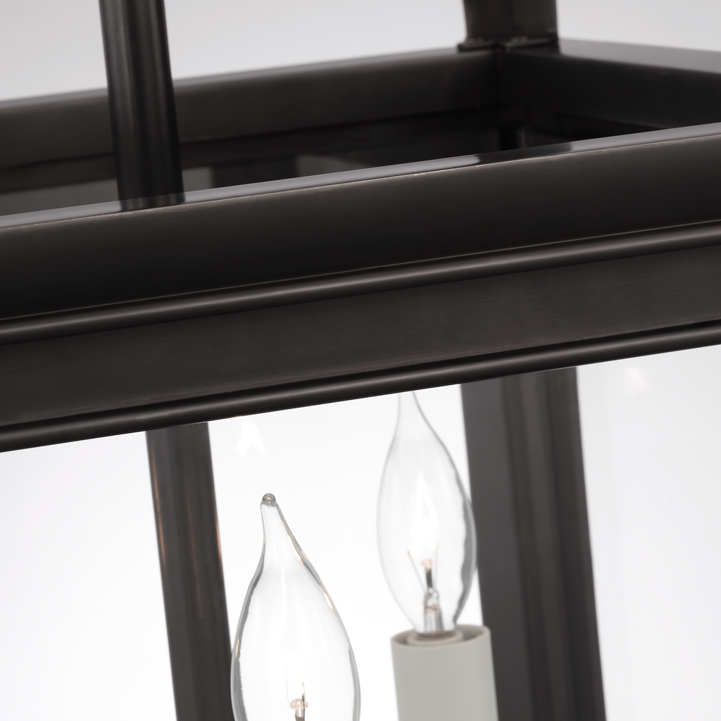 Rhoades 16" Lantern | Bronze | Clear Glass