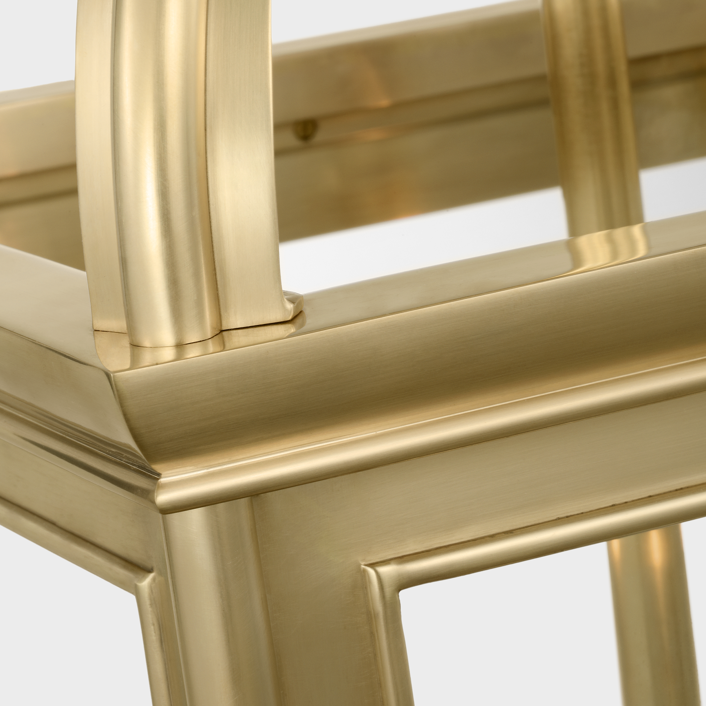 Rhoades 16" Lantern | Natural Brass | Clear Glass