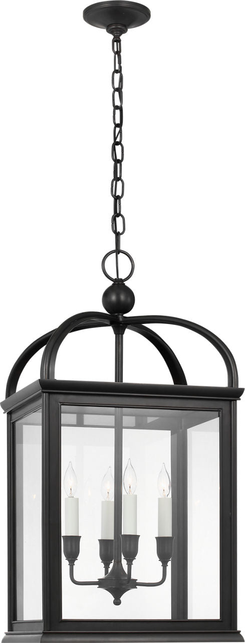 Rhoades 19" Lantern | Bronze | Clear Glass