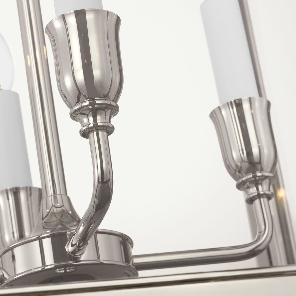 Rhoades 25" Lantern | Polished Nickel | Clear Glass