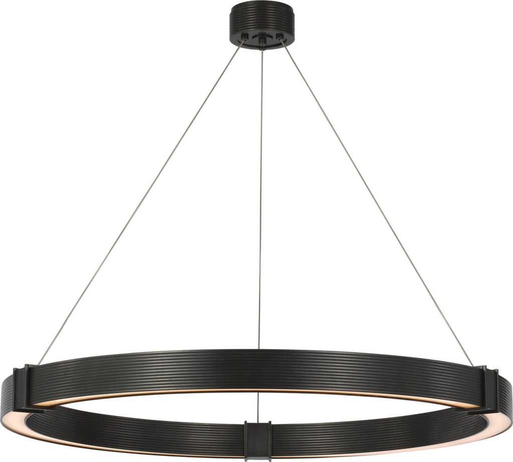Hughes 40" Ring Chandelier | Bronze