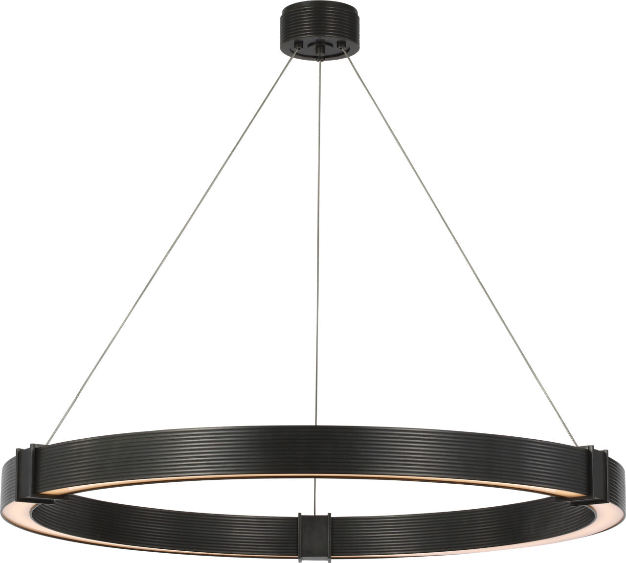 Hughes 40" Ring Chandelier | Bronze