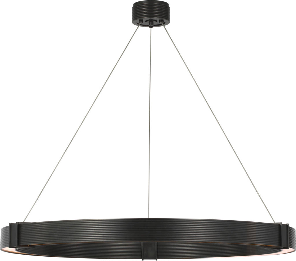 Hughes 40" Ring Chandelier | Bronze