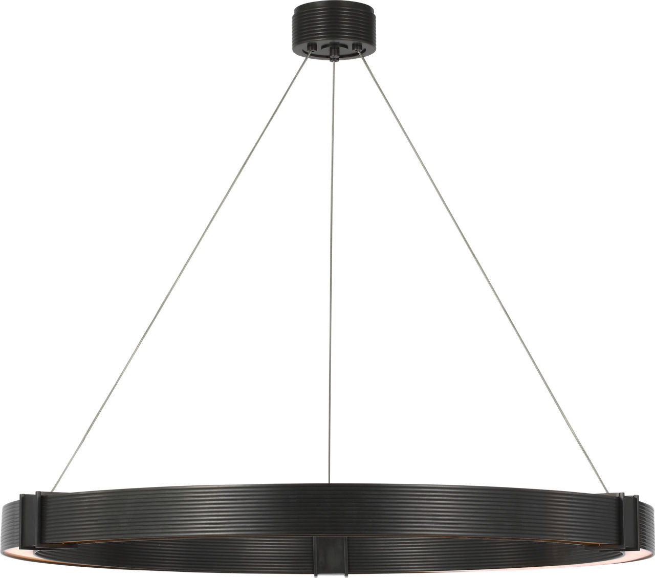 Hughes 40" Ring Chandelier | Bronze