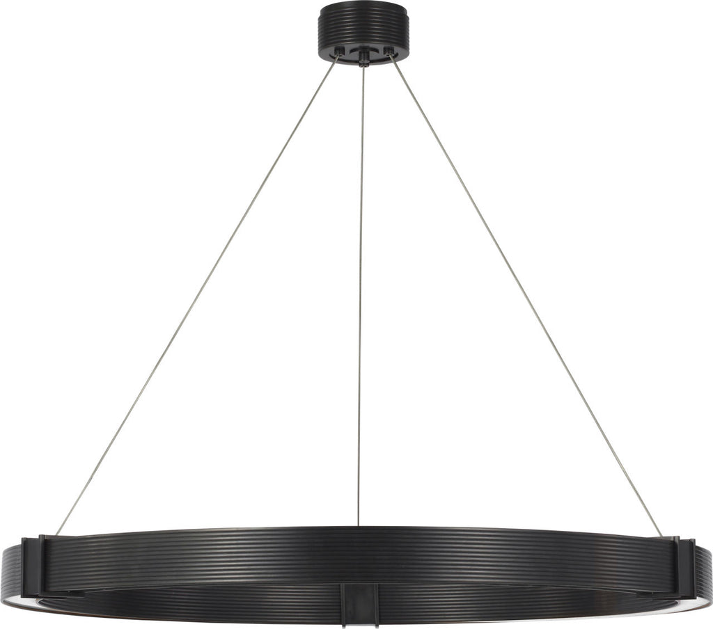 Hughes 40" Ring Chandelier | Bronze