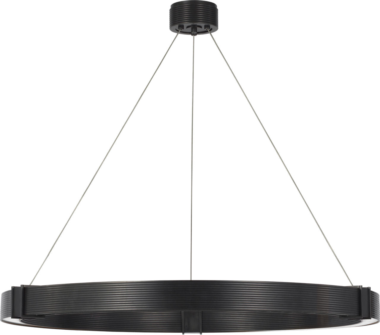 Hughes 40" Ring Chandelier | Bronze