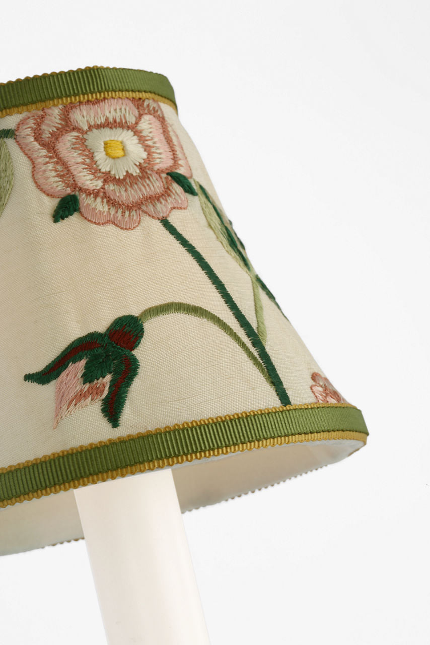 Tara 11" Sconce | Bronze | Schumacher Royal Silk Bell Empire Shade