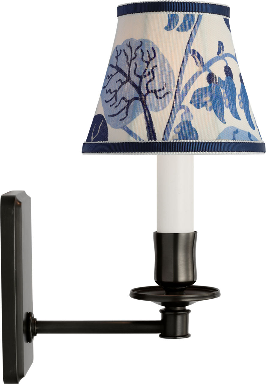 Tara 11" Sconce | Bronze | Schumacher Marine Exotic Butterfly Bell Empire Shade