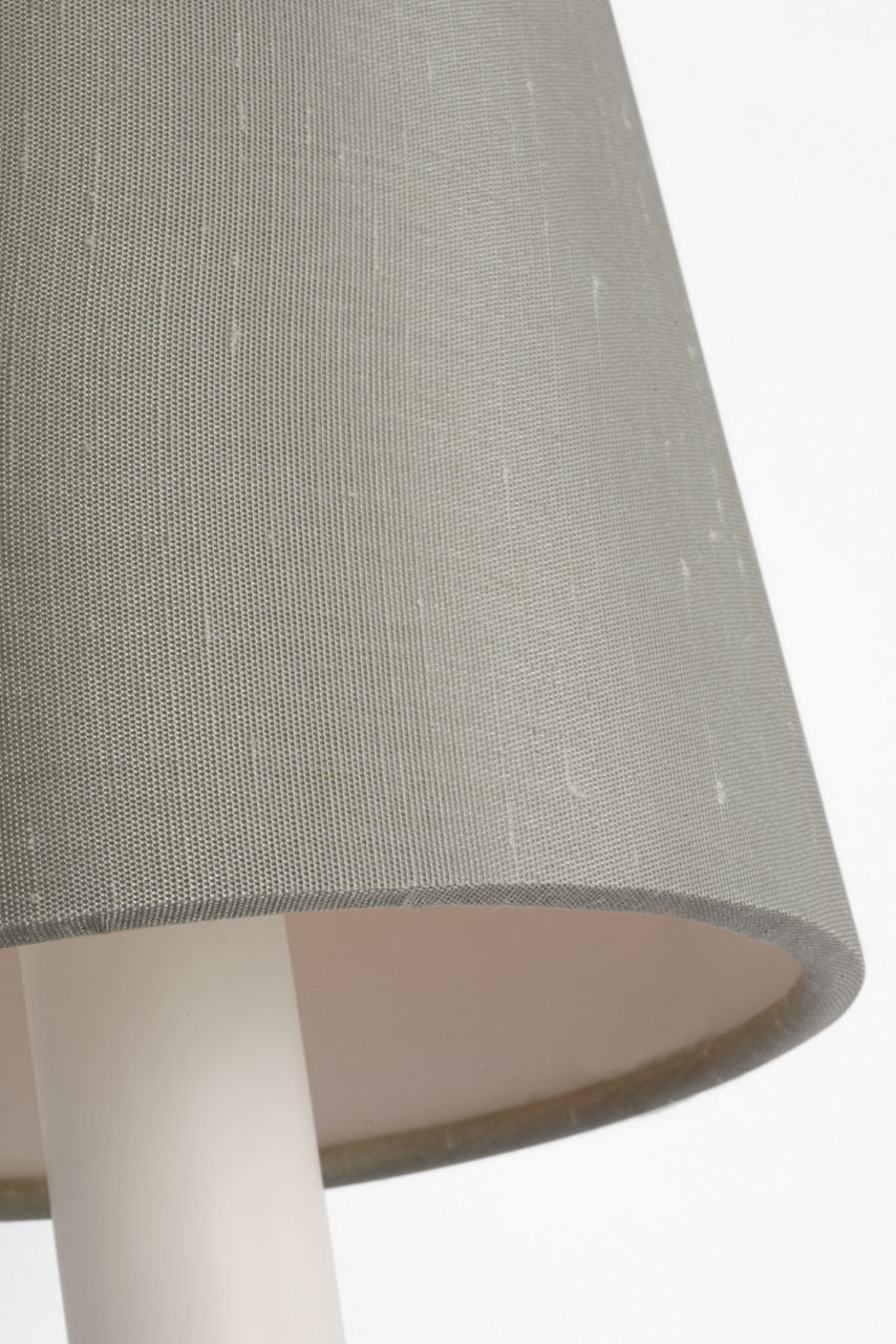 Tara 12" Sconce | Hand-Rubbed Antique Brass | 5 | 5" Mist Silk Empire Shade