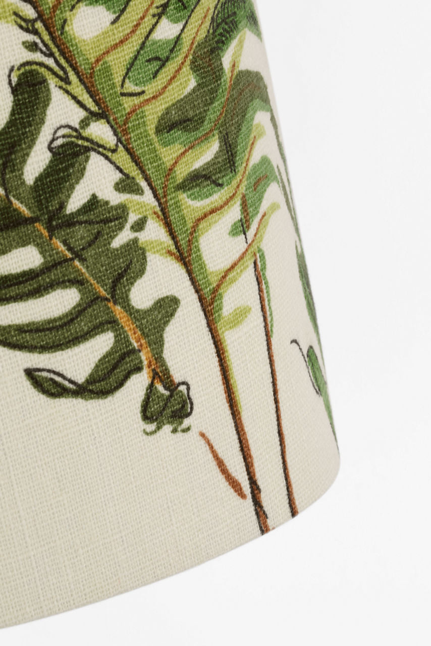 Maeve 8" Shield Sconce | Hand-Rubbed Antique Brass | Schumacher Document Les Fougeres Shield