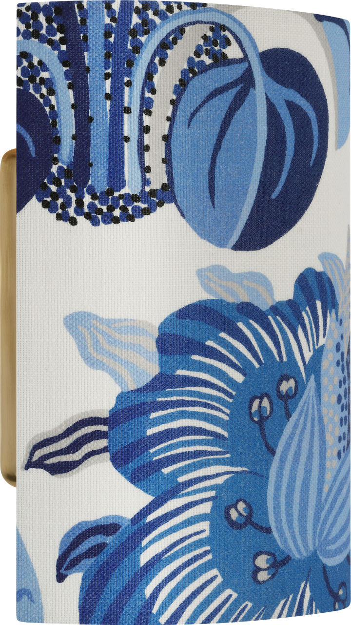 Maeve 8" Shield Sconce | Hand-Rubbed Antique Brass | Schumacher Marine Exotic Butterfly Shield