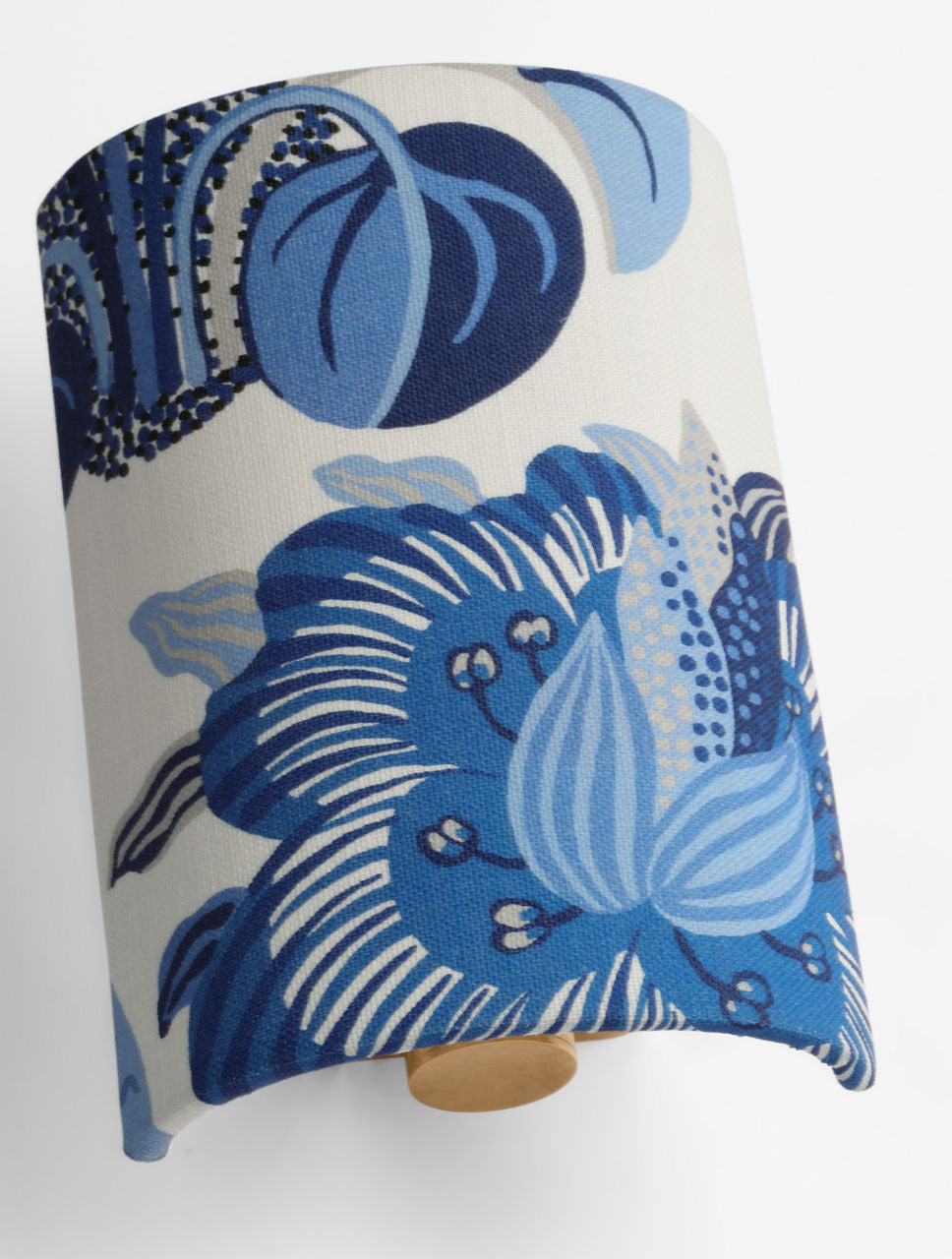 Maeve 8" Shield Sconce | Hand-Rubbed Antique Brass | Schumacher Marine Exotic Butterfly Shield