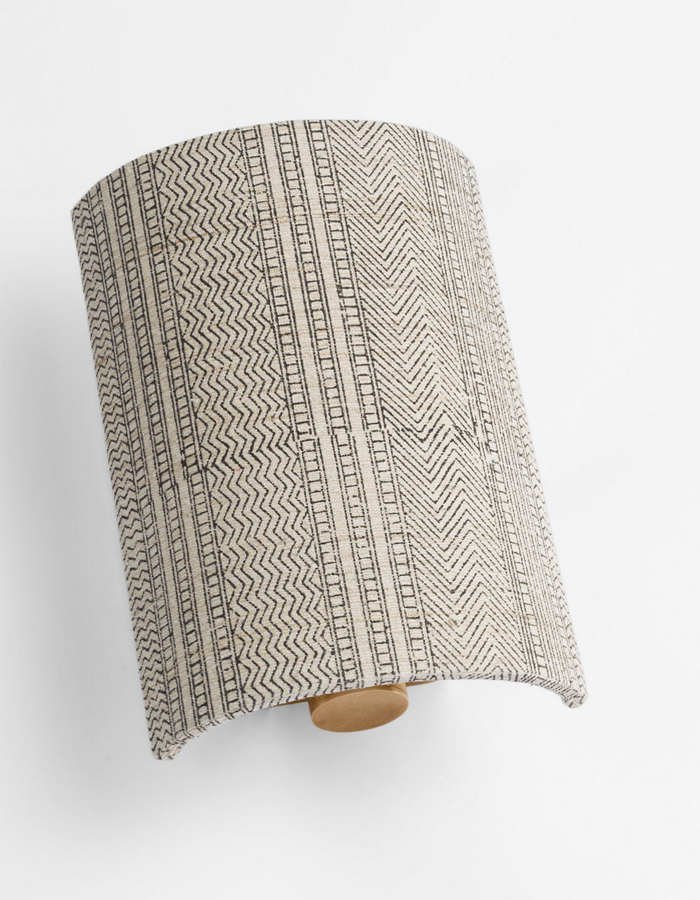 Maeve 8" Shield Sconce | Hand-Rubbed Antique Brass | Schumacher Natural Mohave Shield