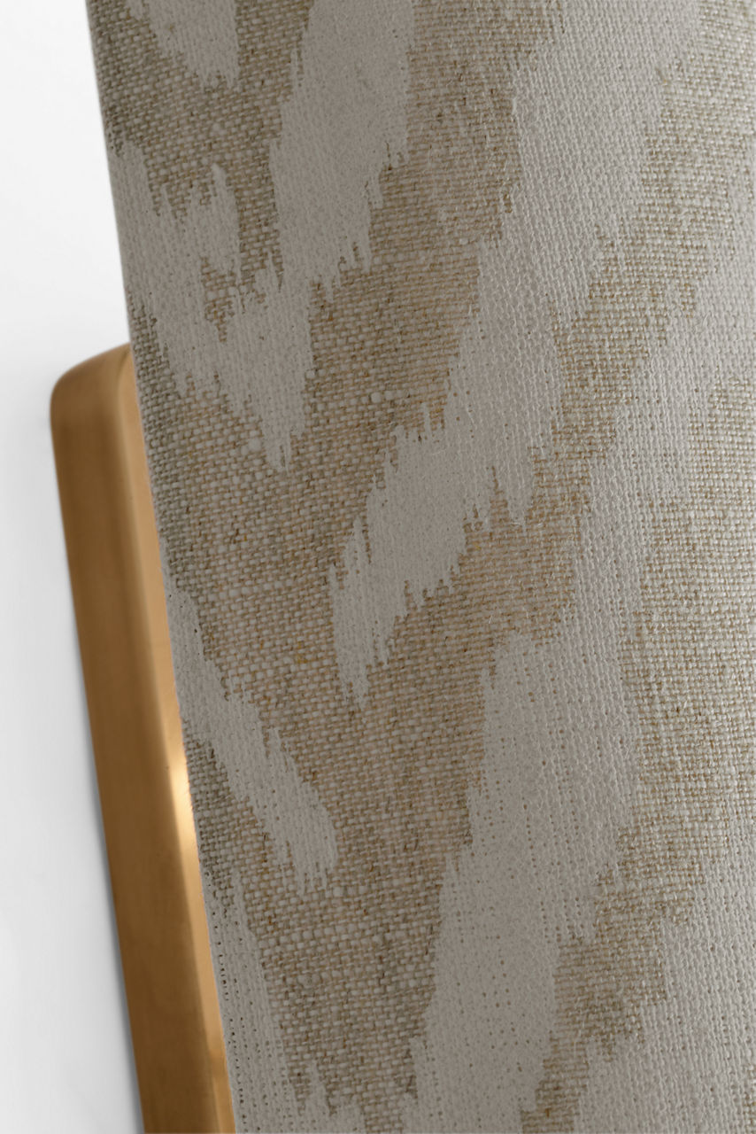 Maeve 8" Shield Sconce | Hand-Rubbed Antique Brass | Schumacher Natural Quincy Shield