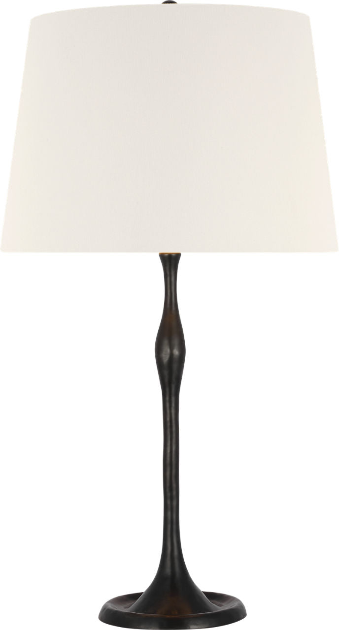 Romero Medium Table Lamp | Bronze | 16" Linen Empire Shade