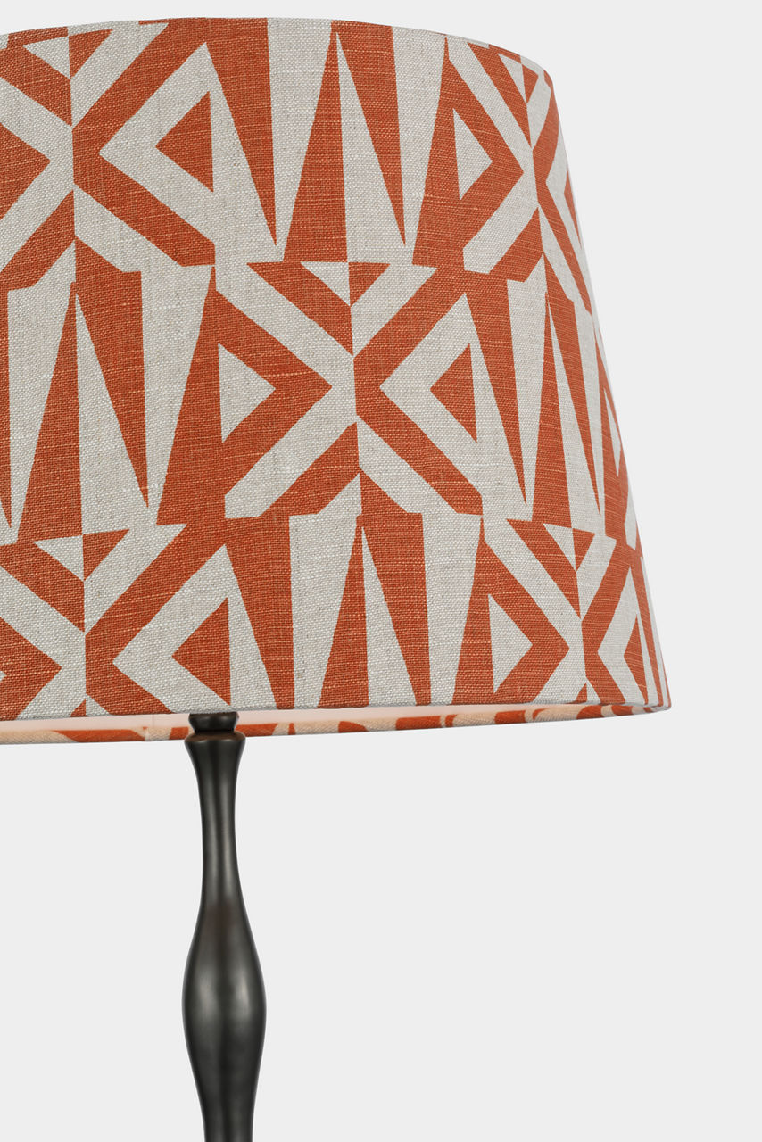 Romero Medium Table Lamp | Bronze | Schumacher 16" Brick Amero Empire Shade