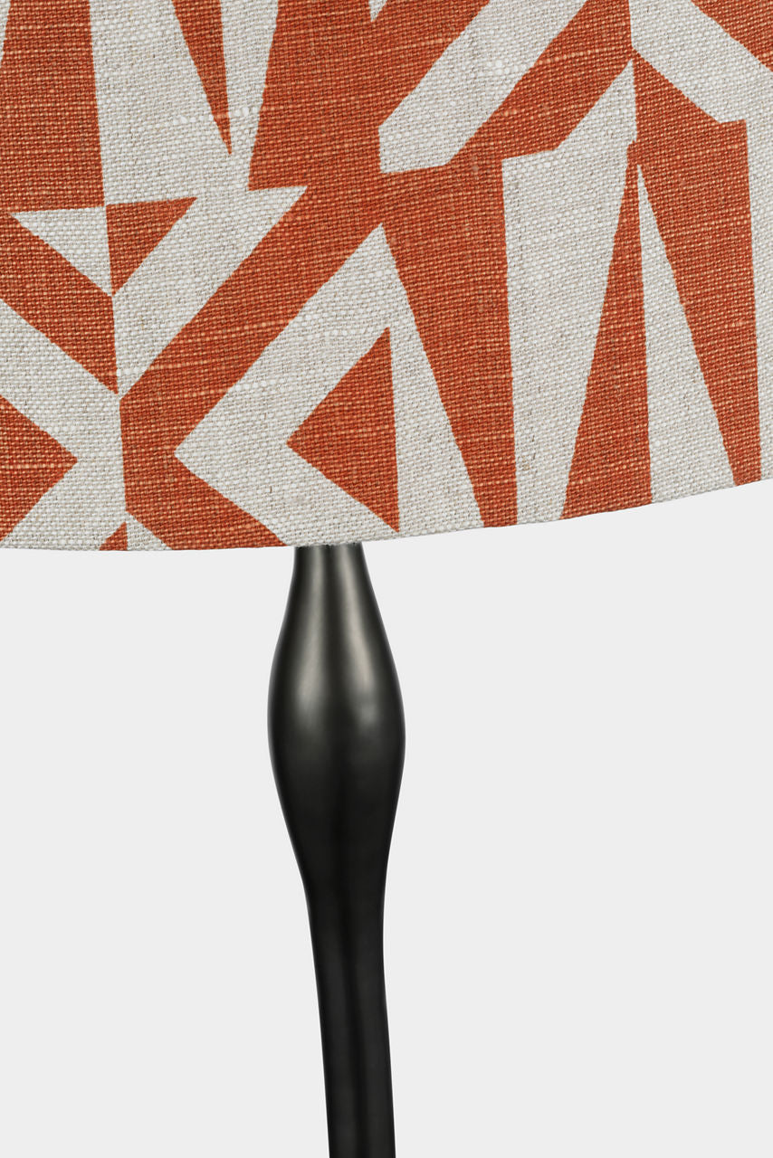 Romero Medium Table Lamp | Bronze | Schumacher 16" Brick Amero Empire Shade