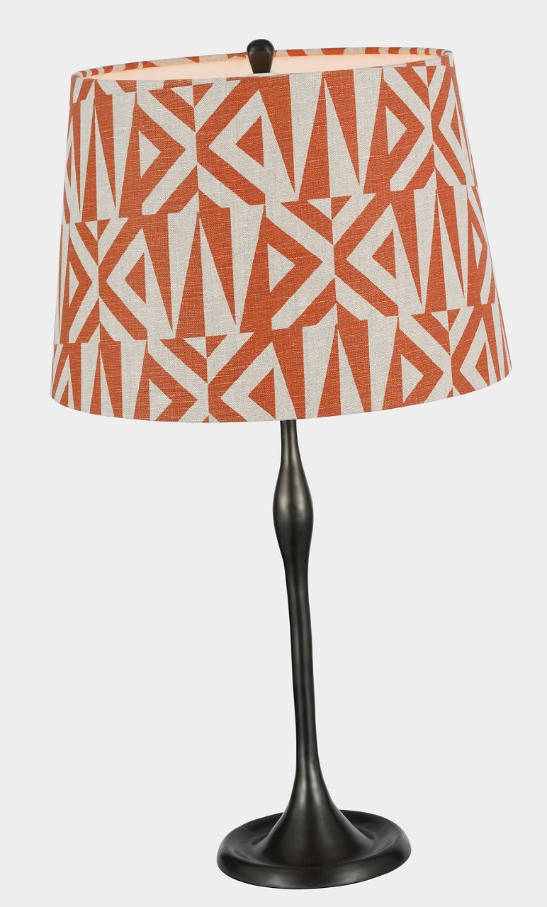 Romero Medium Table Lamp | Bronze | Schumacher 16" Brick Amero Empire Shade