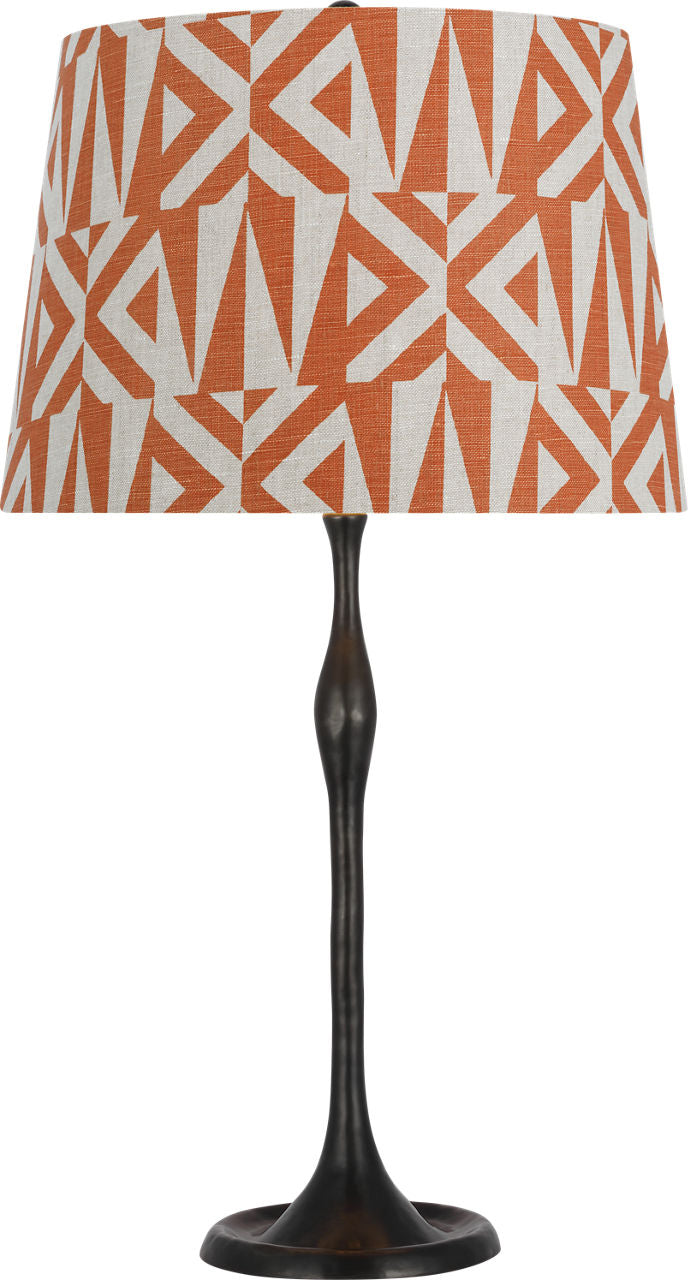 Romero Medium Table Lamp | Bronze | Schumacher 16" Brick Amero Empire Shade