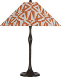 Romero Medium Table Lamp | Bronze | Schumacher 19" Brick Amero Flare Shade