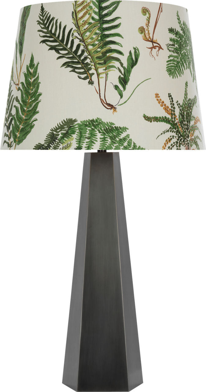 Zoran Medium Table Lamp | Bronze | Schumacher 16" Document Les Fougeres Empire Shade
