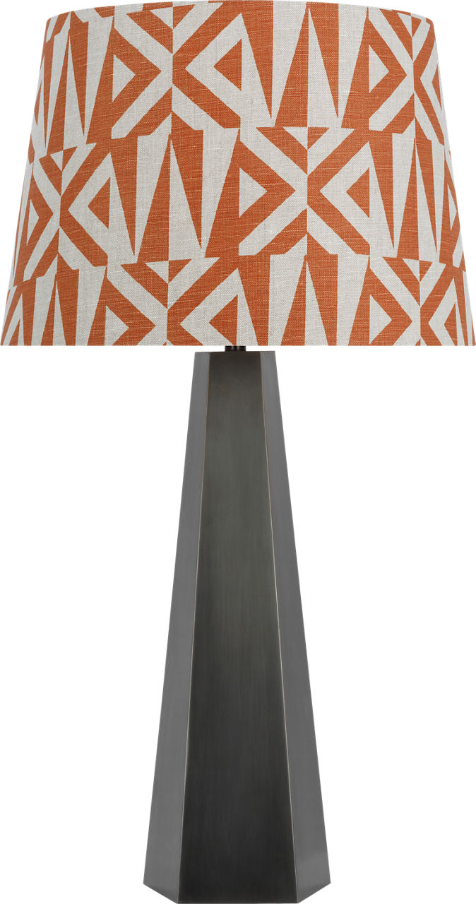 Zoran Medium Table Lamp | Bronze | Schumacher 16" Brick Amero Empire Shade