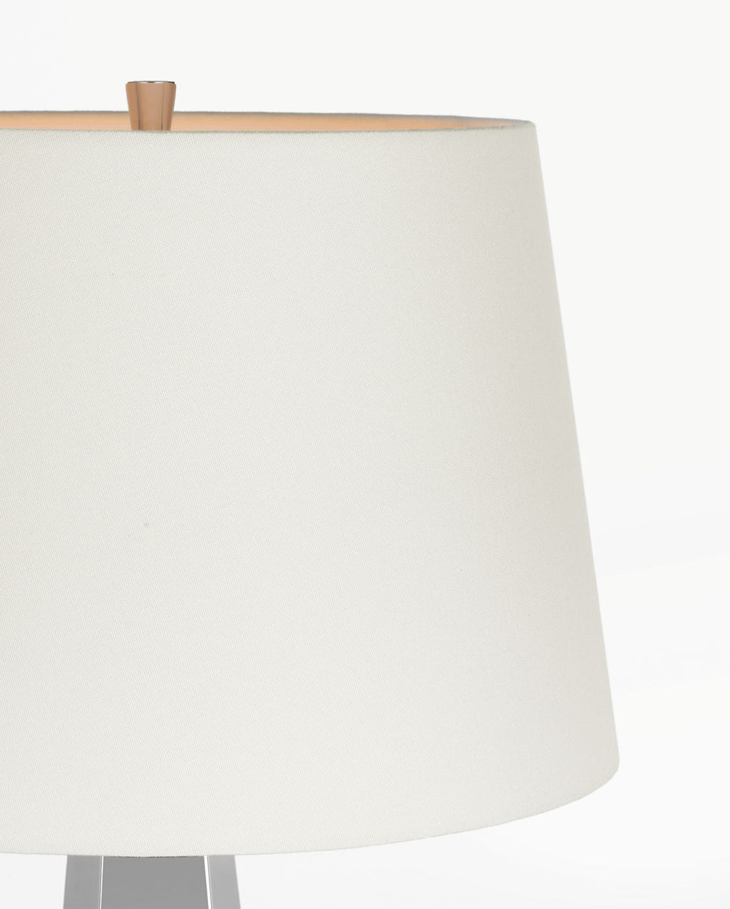 Zoran Medium Table Lamp | Polished Nickel | 16" Linen Empire Shade
