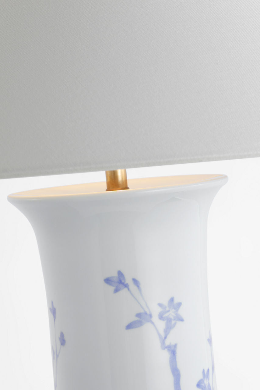 Mallory Medium Table Lamp | Sky Twiggy | 23" Linen Flare Shade
