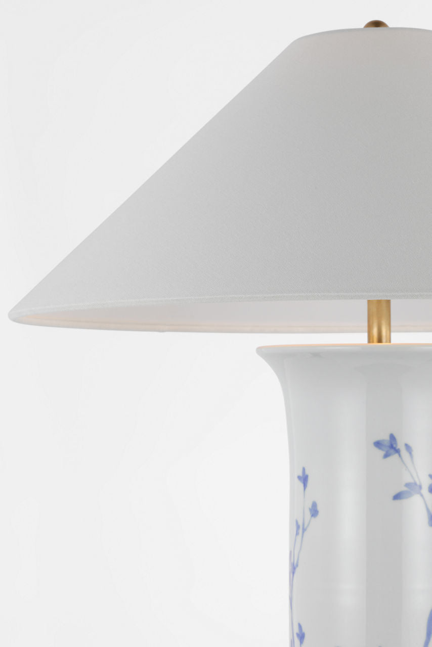 Mallory Medium Table Lamp | Sky Twiggy | 23" Linen Flare Shade