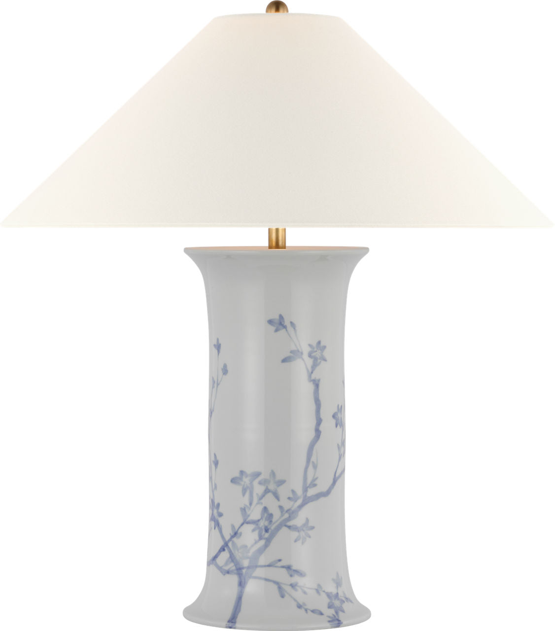 Mallory Medium Table Lamp | Sky Twiggy | 23" Linen Flare Shade