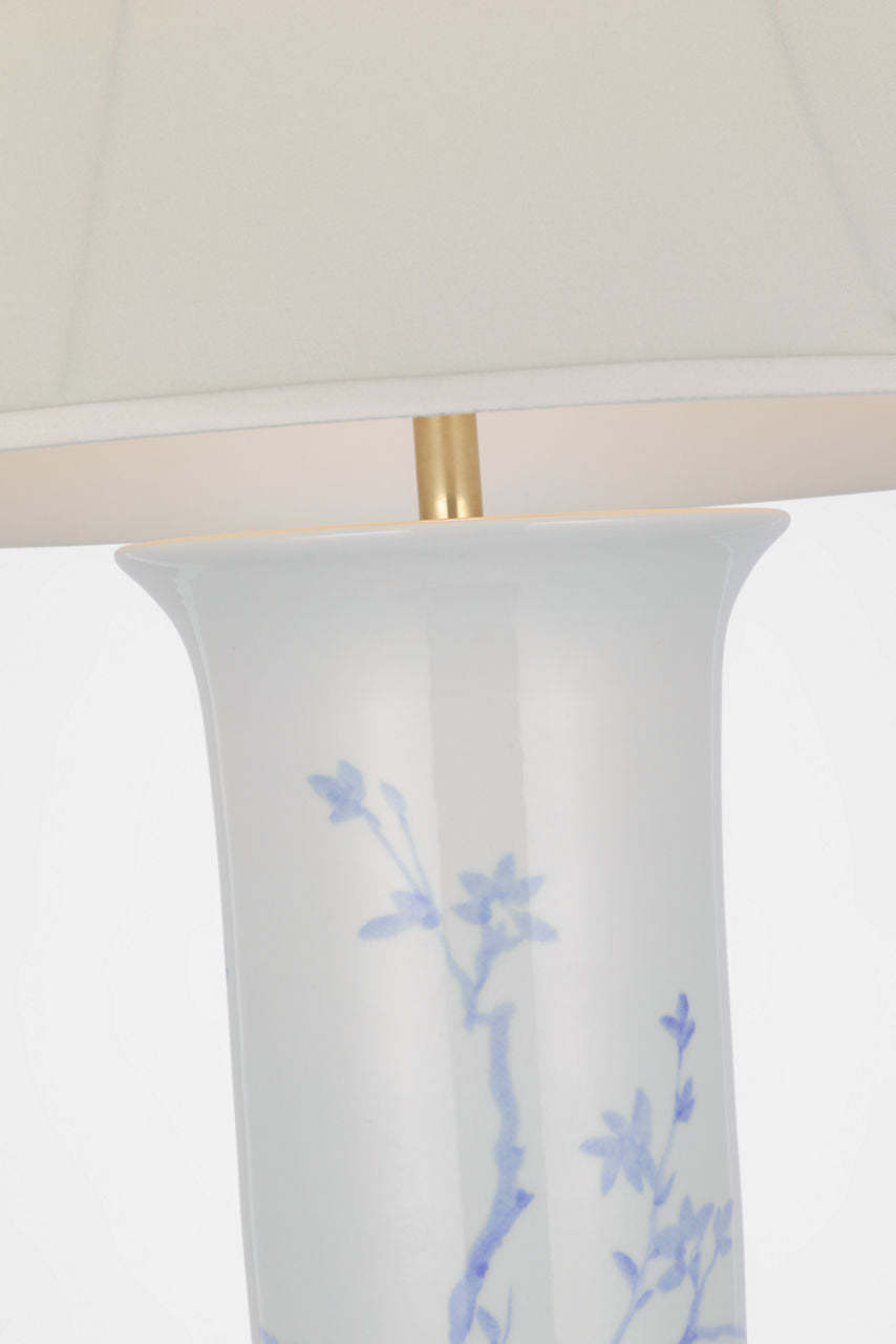 Mallory Medium Table Lamp | Sky Twiggy | 20" Silk Soft Empire Shade