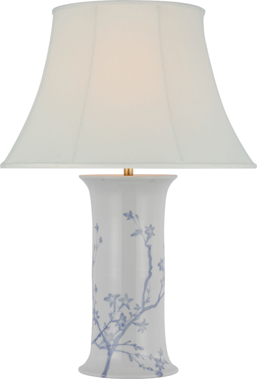 Mallory Medium Table Lamp | Sky Twiggy | 20" Silk Soft Empire Shade