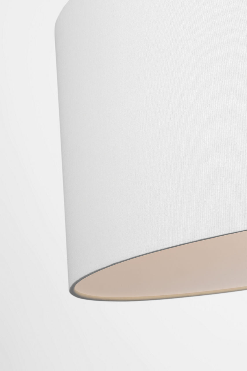 Evelyn 25" Hanging Shade | Bronze and Natural Oak | Linen Shade