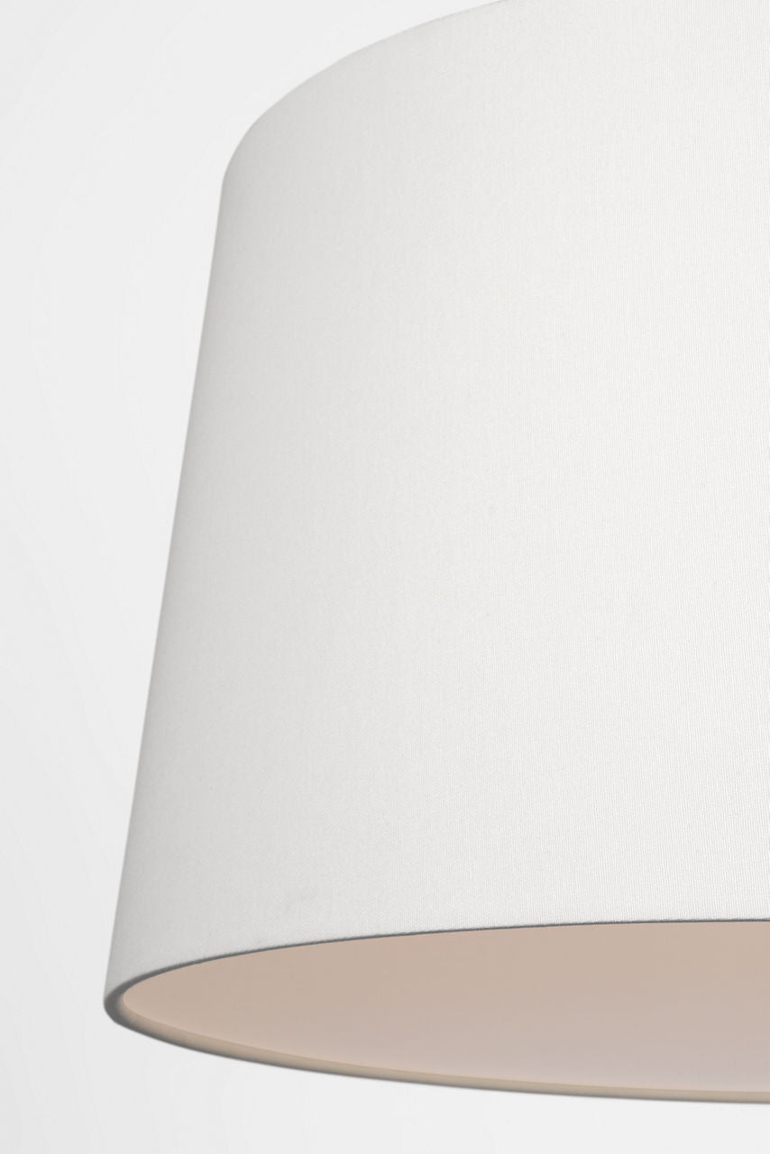 Evelyn 25" Hanging Shade | Bronze and White Oak | Linen Shade