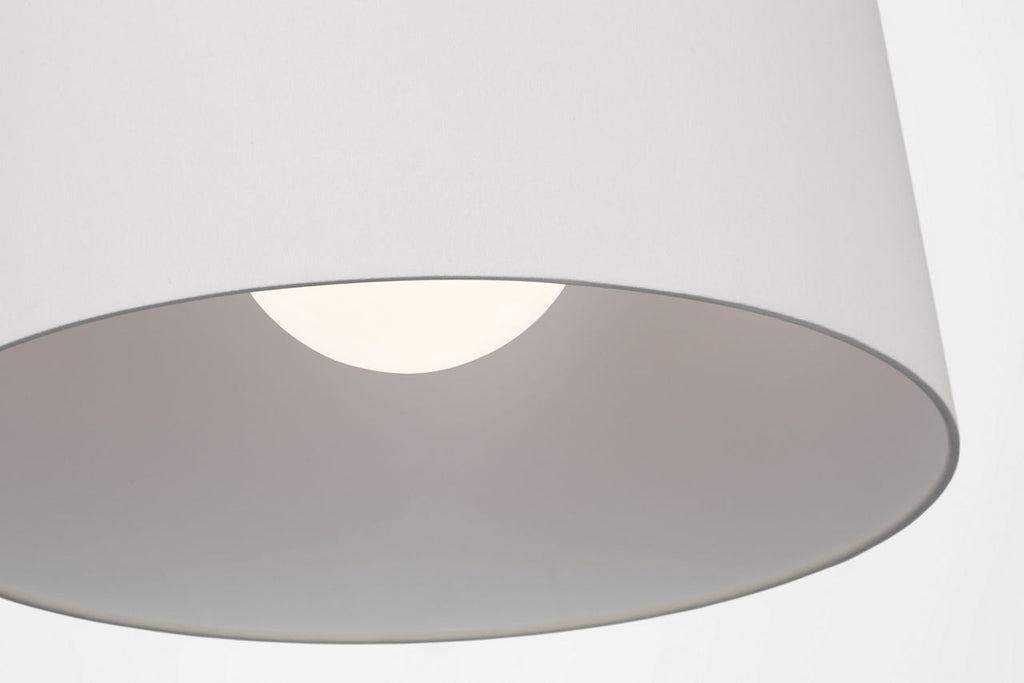 Evelyn 25" Hanging Shade | Hand-Rubbed Antique Brass and Natural Oak | Linen Shade