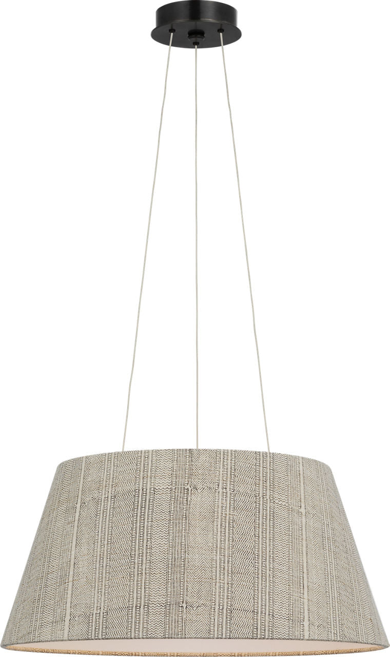Caufield 21" Hanging Shade | Bronze | Schumacher Natural Mohave Shade