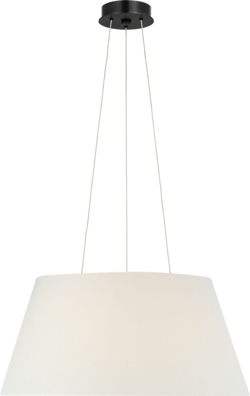 Caufield 21" Hanging Shade | Bronze | Linen Shade