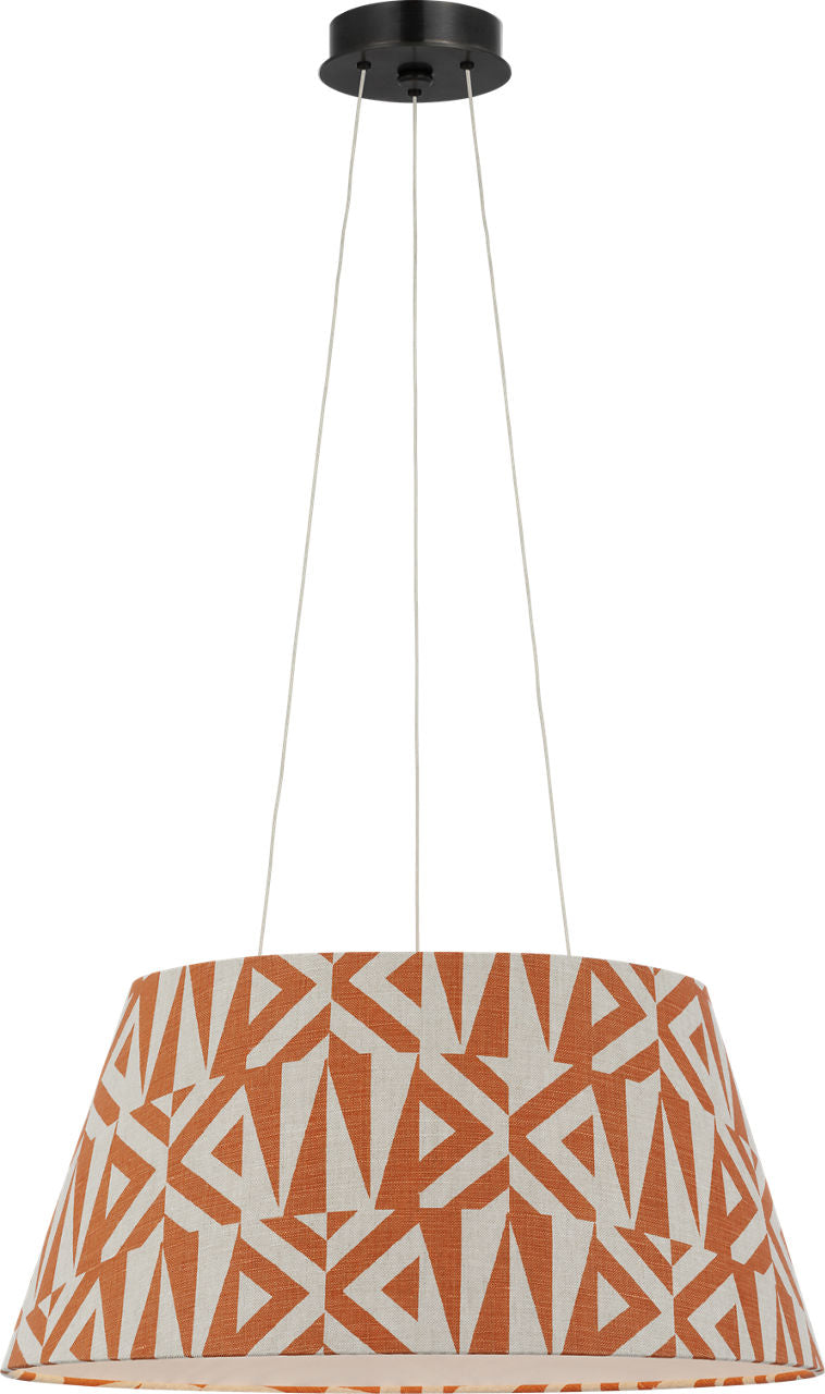 Caufield 21" Hanging Shade | Bronze | Schumacher Brick Amero Shade