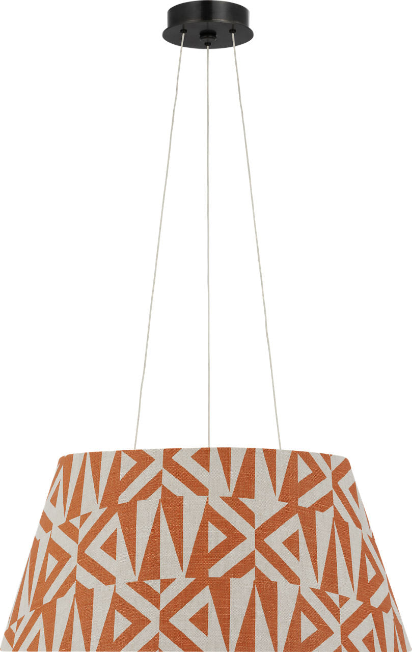 Caufield 21" Hanging Shade | Bronze | Schumacher Brick Amero Shade