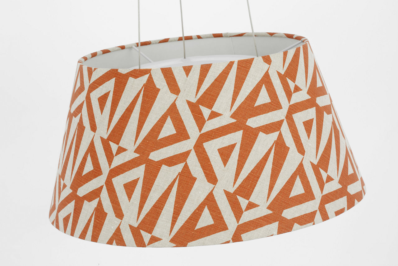 Caufield 21" Hanging Shade | Hand-Rubbed Antique Brass | Schumacher Brick Amero Shade