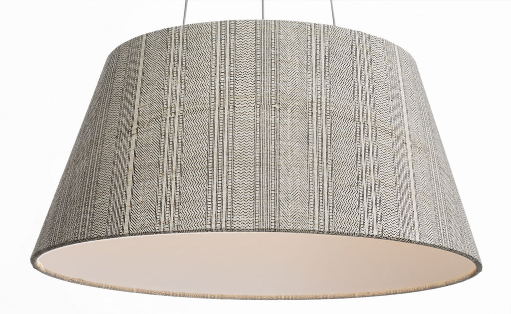 Caufield 21" Hanging Shade | Polished Nickel | Schumacher Natural Mohave Shade