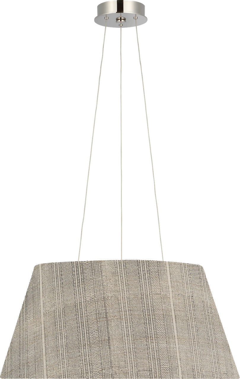 Caufield 21" Hanging Shade | Polished Nickel | Schumacher Natural Mohave Shade